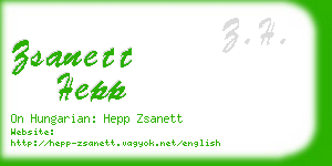 zsanett hepp business card